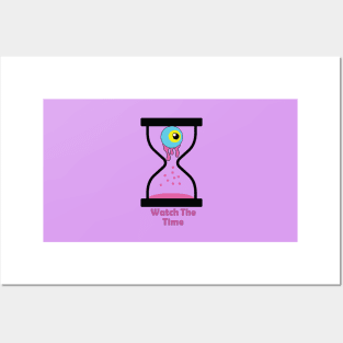 Hour Glass | Eye | Abstract Time Artwork Posters and Art